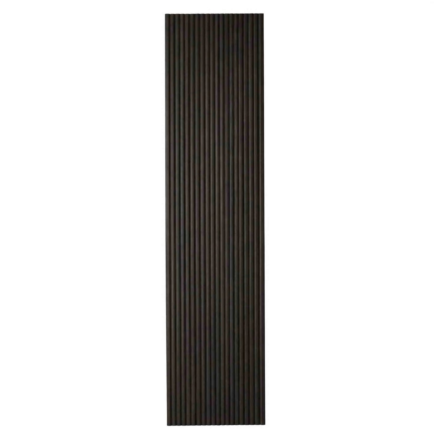 WOODFLEX Flexible Wooden Slat Wall Panel - Black - 2700mm x 600mm - Half Round 27mm