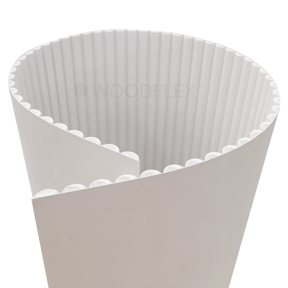 WOODFLEX WHITE PRIMED FLEXIBLE - HALF ROUND 27 - 2700mm X 600mm