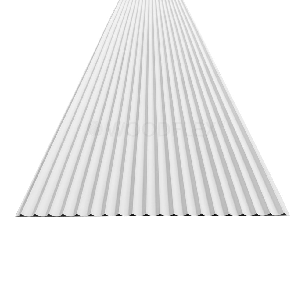 WOODFLEX WHITE PRIMED FLEXIBLE - WAVE 30 - 2700mm x 600mm