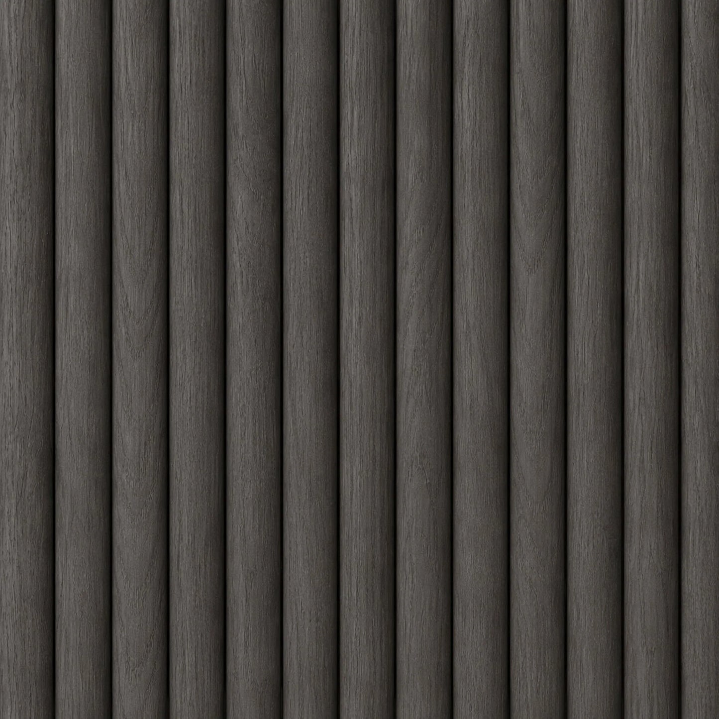WOODFLEX Flexible Wooden Slat Wall Panel - Black Oak - 2700mm x 600mm - Half Round 37mm