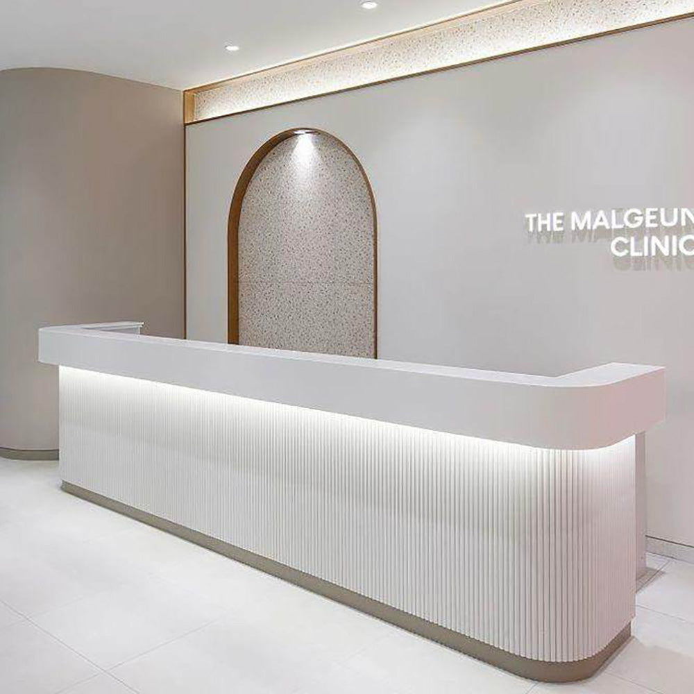 WOODFLEX WHITE PRIMED FLEXIBLE UNDERBENCH - HALF ROUND 27 - 900mm X 600mm
