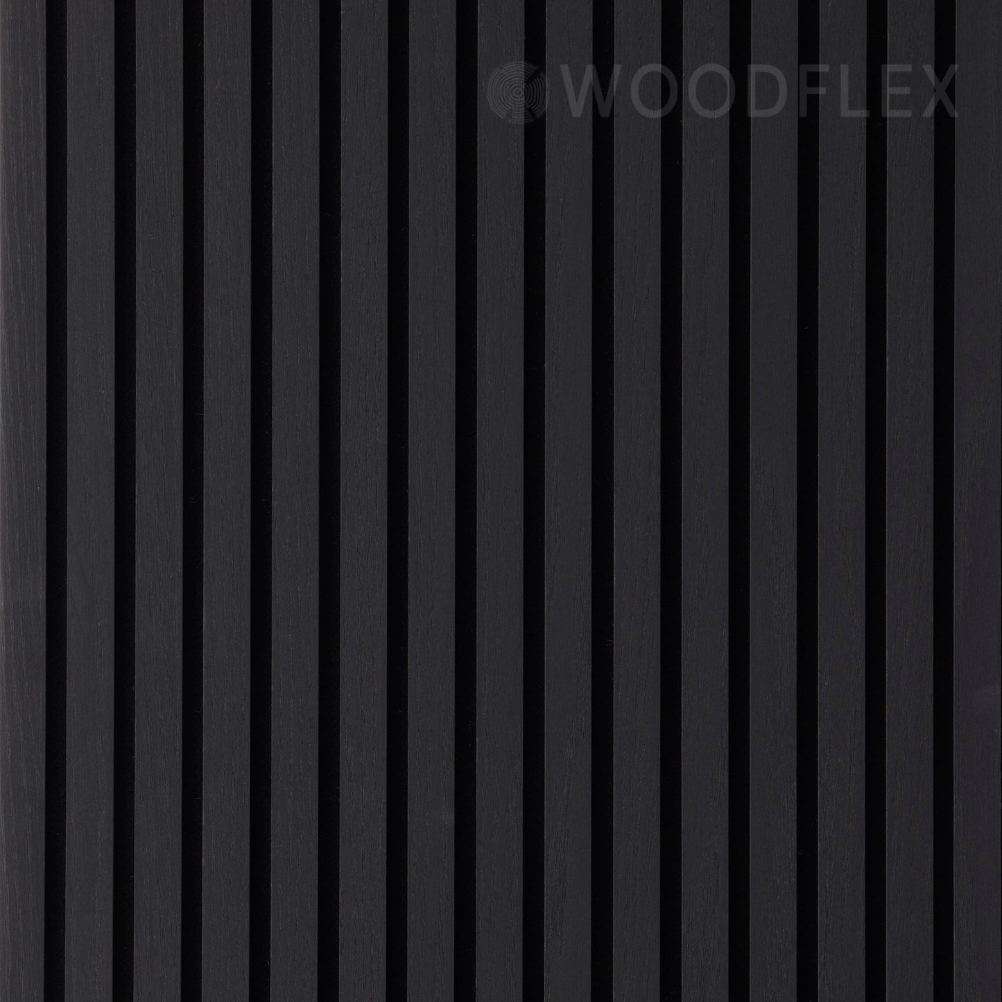 WOODFLEX Flexible Acoustic Wood Slat Wall Panel, Black Veneer - 2700mm x 600mm
