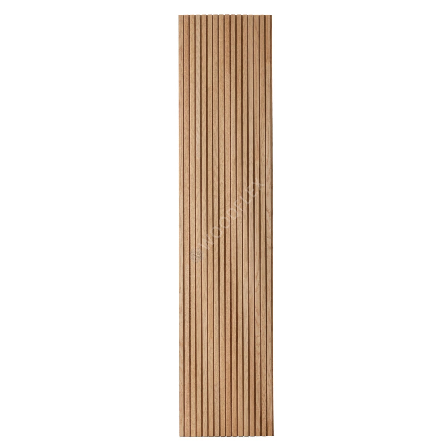 WOODFLEX Z-Style Acoustic Wood Slat Panel - 3 Sided Full Wrap Oak Veneer - 2700mm x 600mm