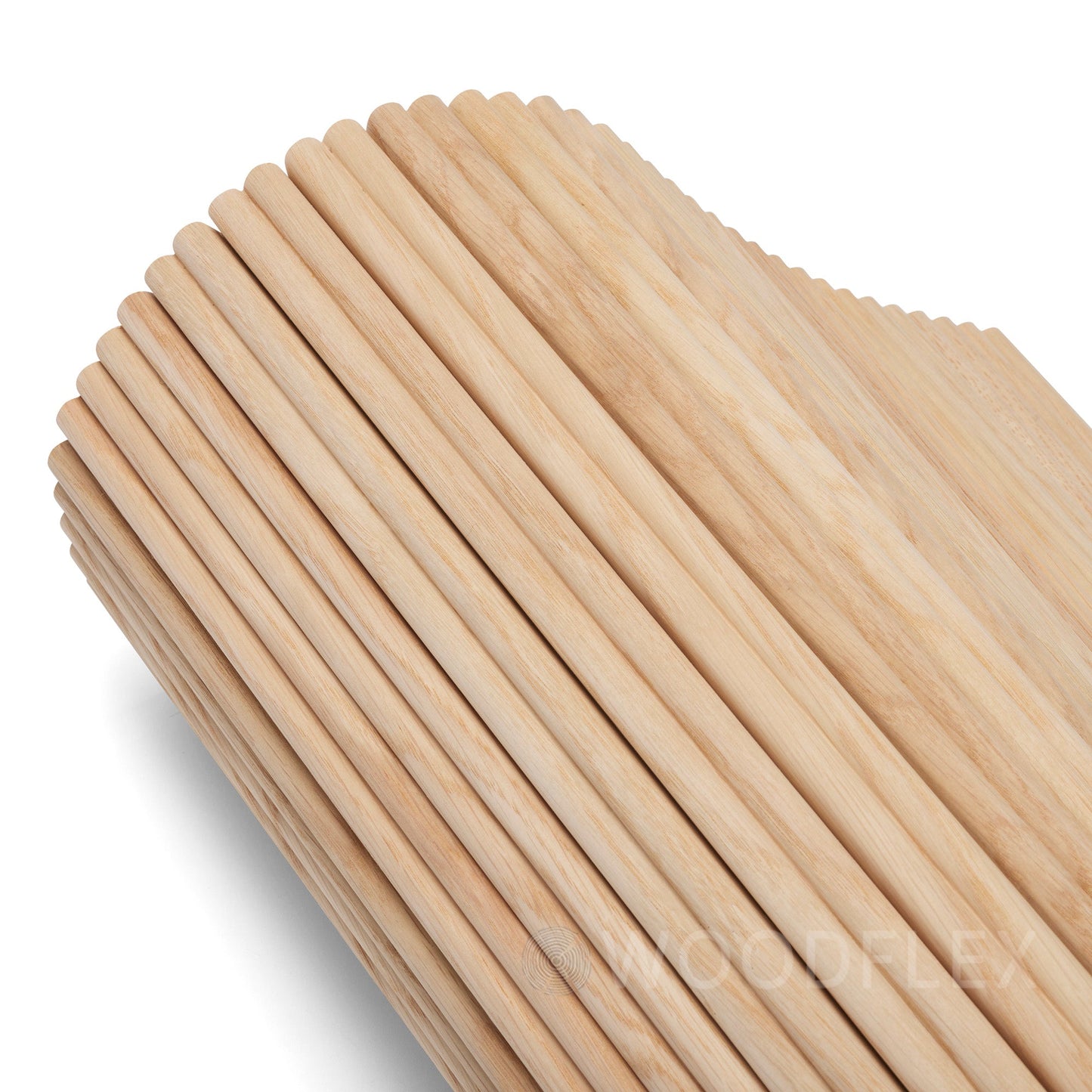 WOODFLEX Flexible Wooden Slat Wall Panel - Oak Veneer - 2700mm x 600mm - Slats