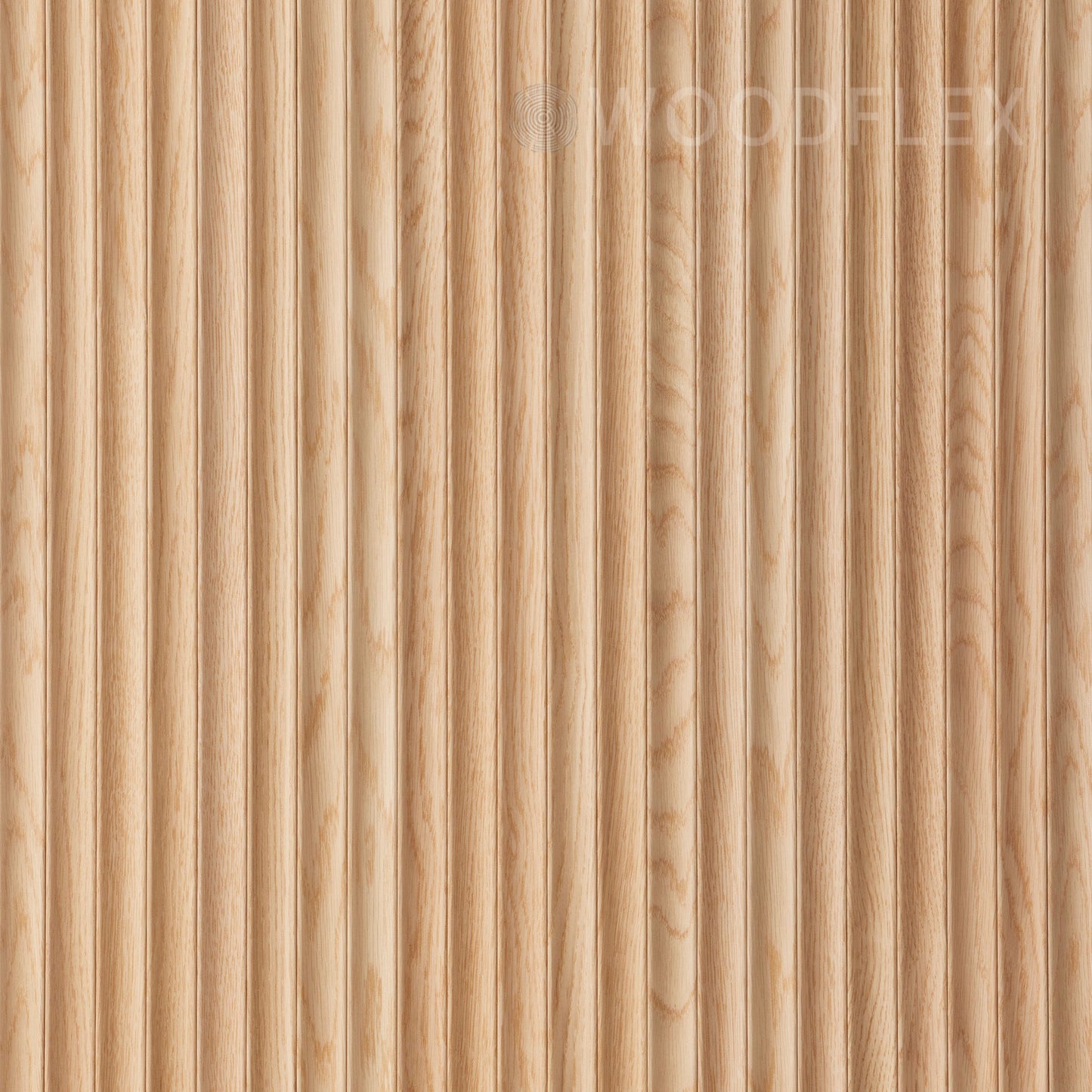 WOODFLEX Flexible Wooden Slat Wall Panel - Oak Veneer - 2700mm x 600mm - Wave