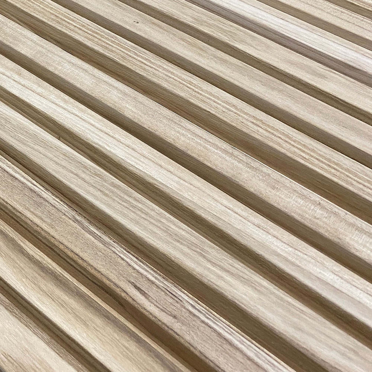 WOODFLEX Outdoor & Indoor Solid Hard Wood Slat Wall Ceiling Pool Fence Cladding - Paulownia - 3000mm x 545mm