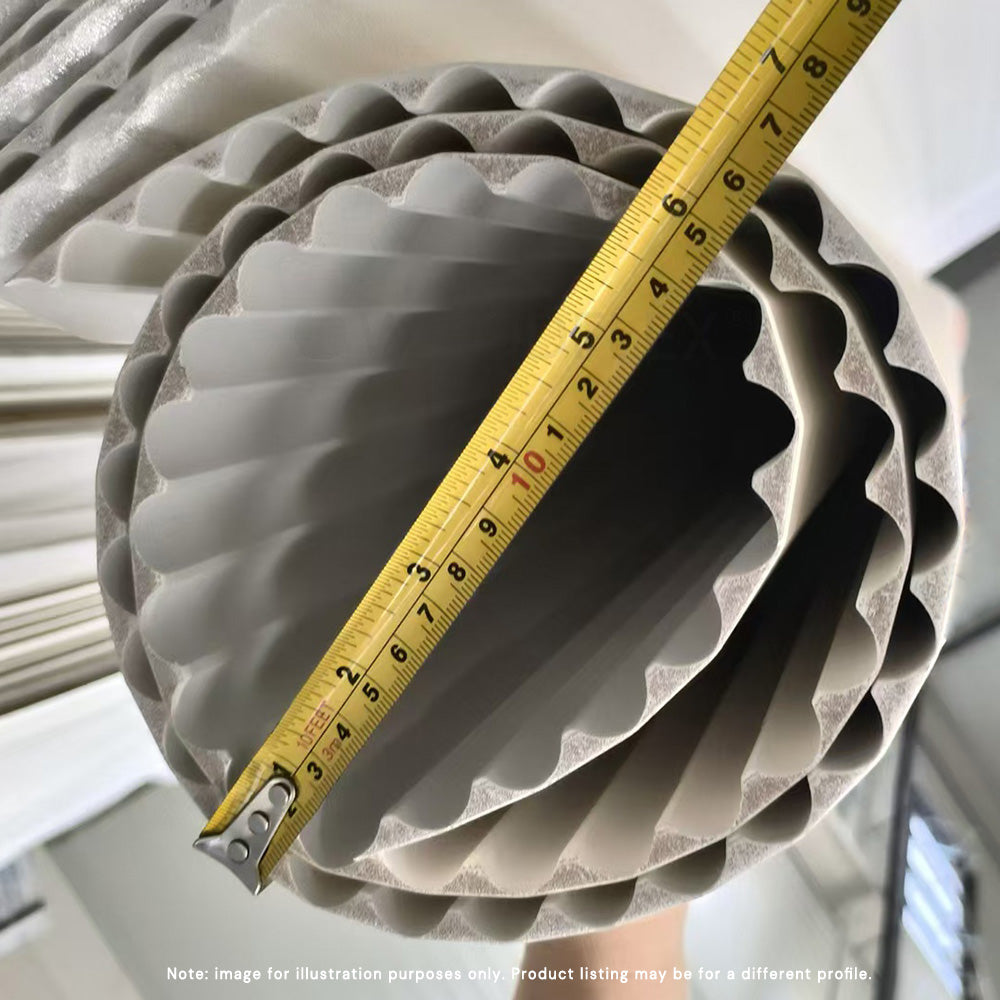 WOODFLEX WHITE PRIMED FLEXIBLE - HALF ROUND 27 - 2700mm X 600mm