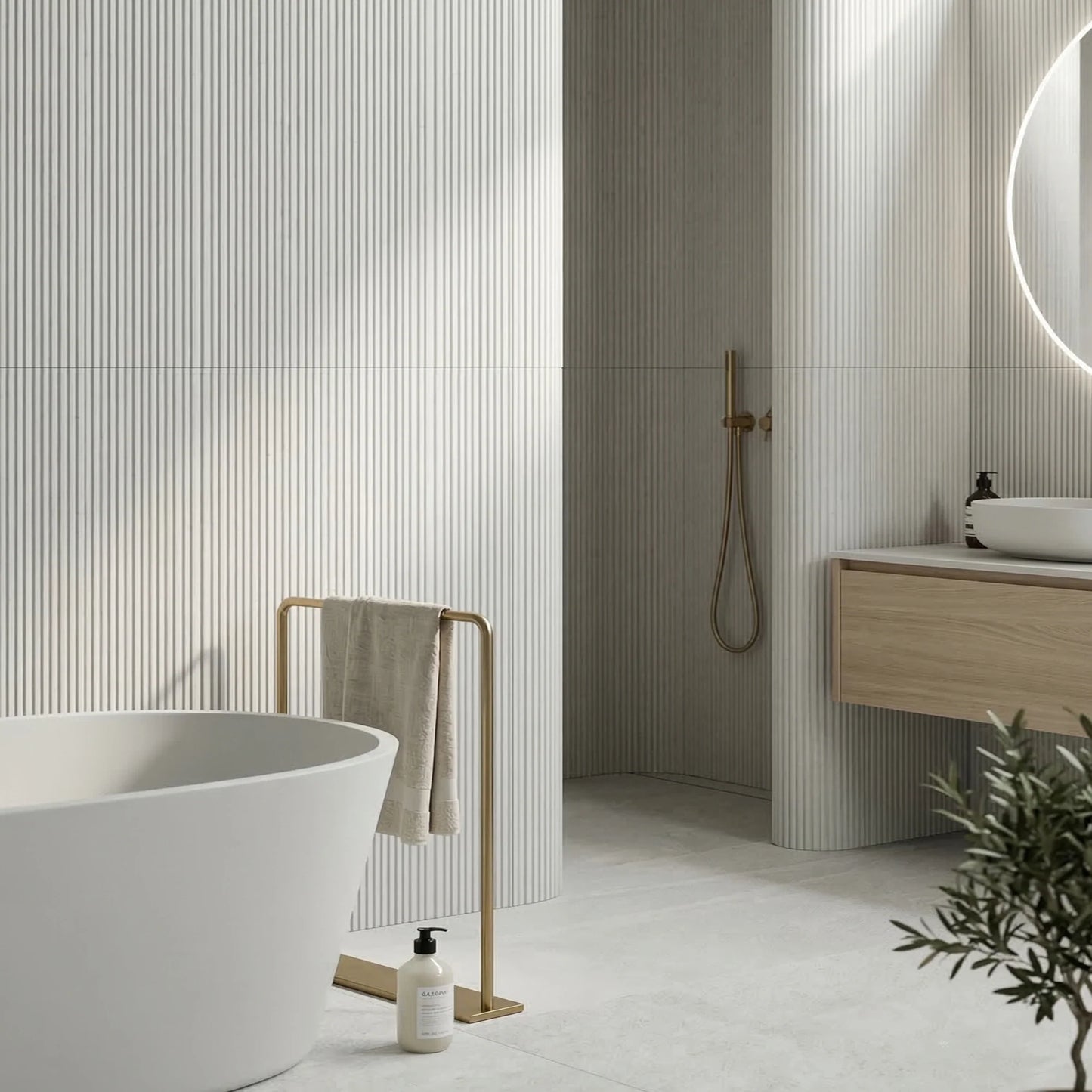 WOODFLEX FLEXIBLE SOFT STONE PANEL - NEW LINE White - 2700 x 600mm