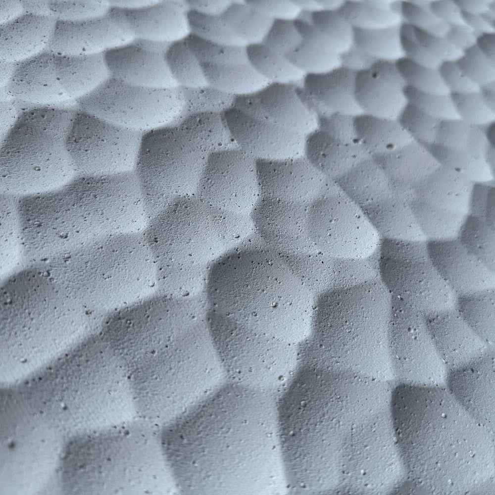 WOODFLEX FLEXIBLE PU STONE PANEL - HIVE STONE White - 1200 x 600mm