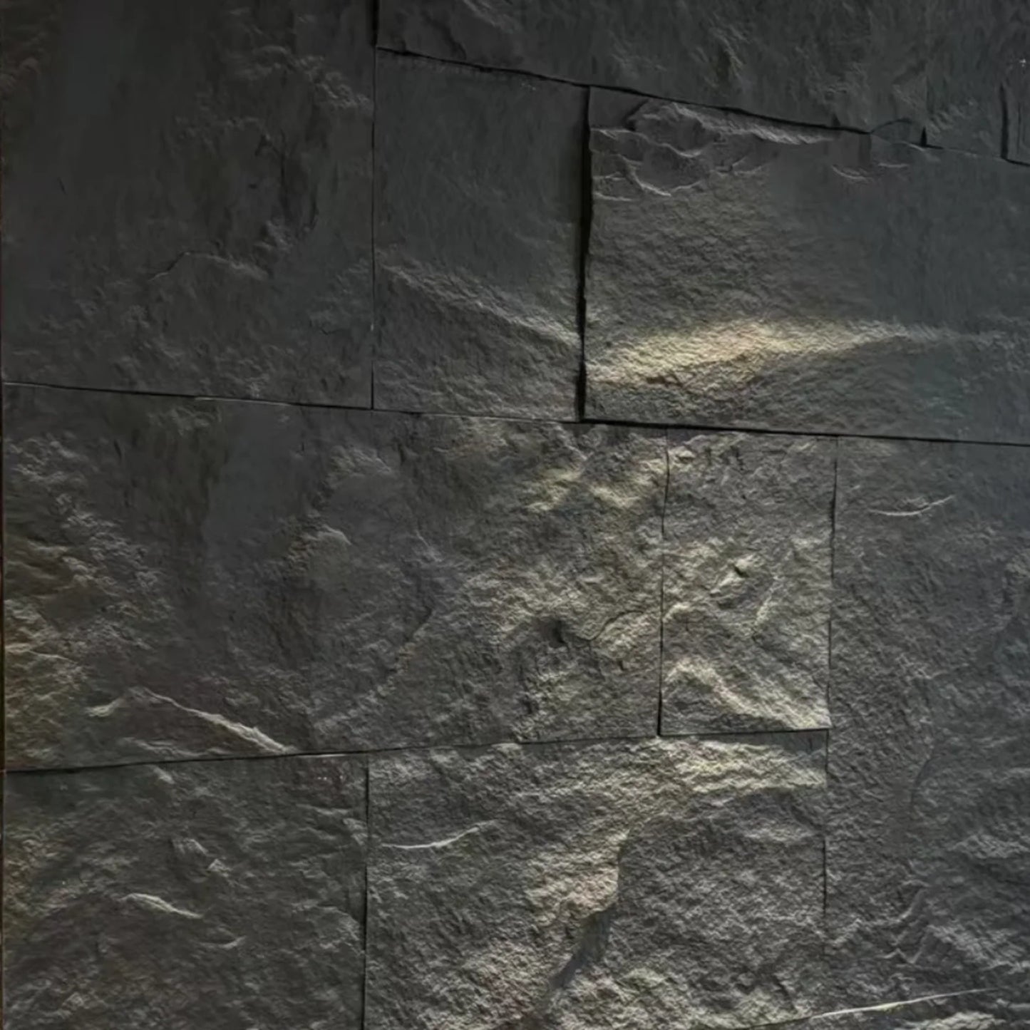 WOODFLEX PU STONE PANEL - STONE SKIN Black - 2400 x 600mm