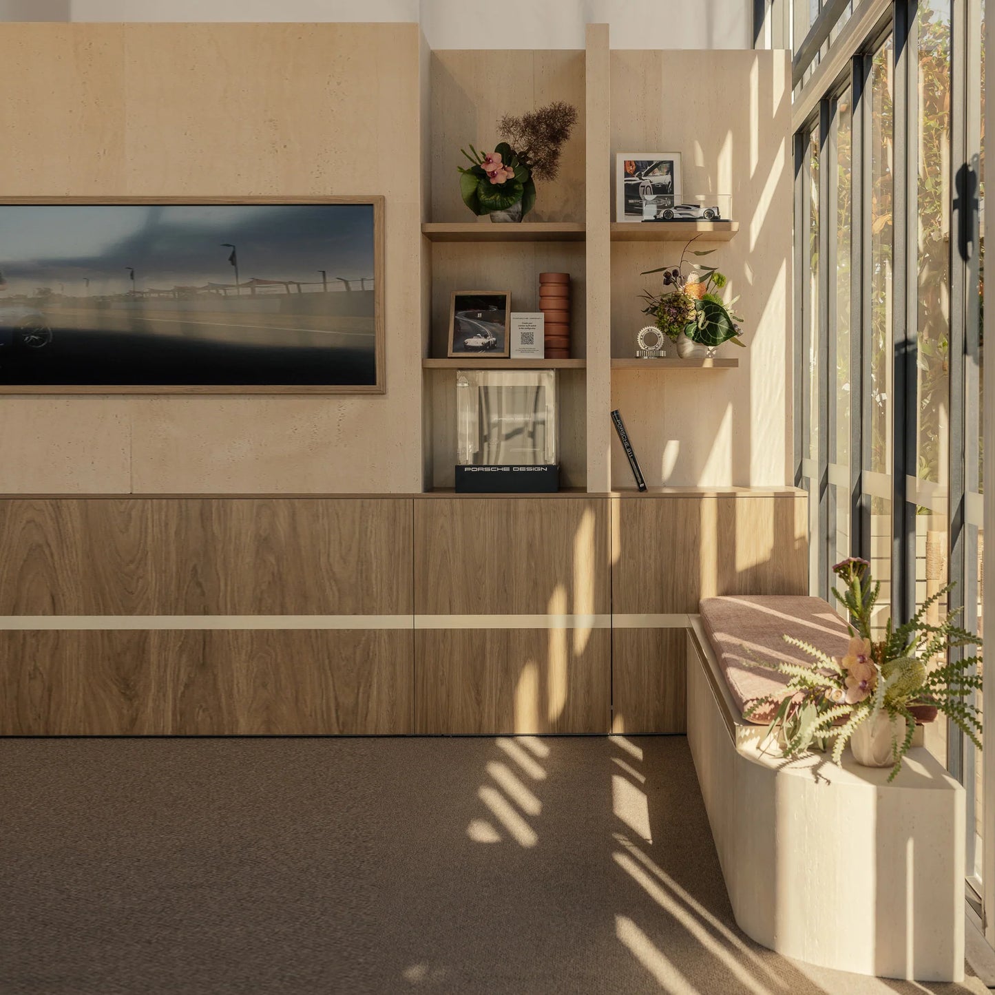 WOODFLEX FLEXIBLE SOFT STONE PANEL - TRAVERTINE - 1200 x 600mm