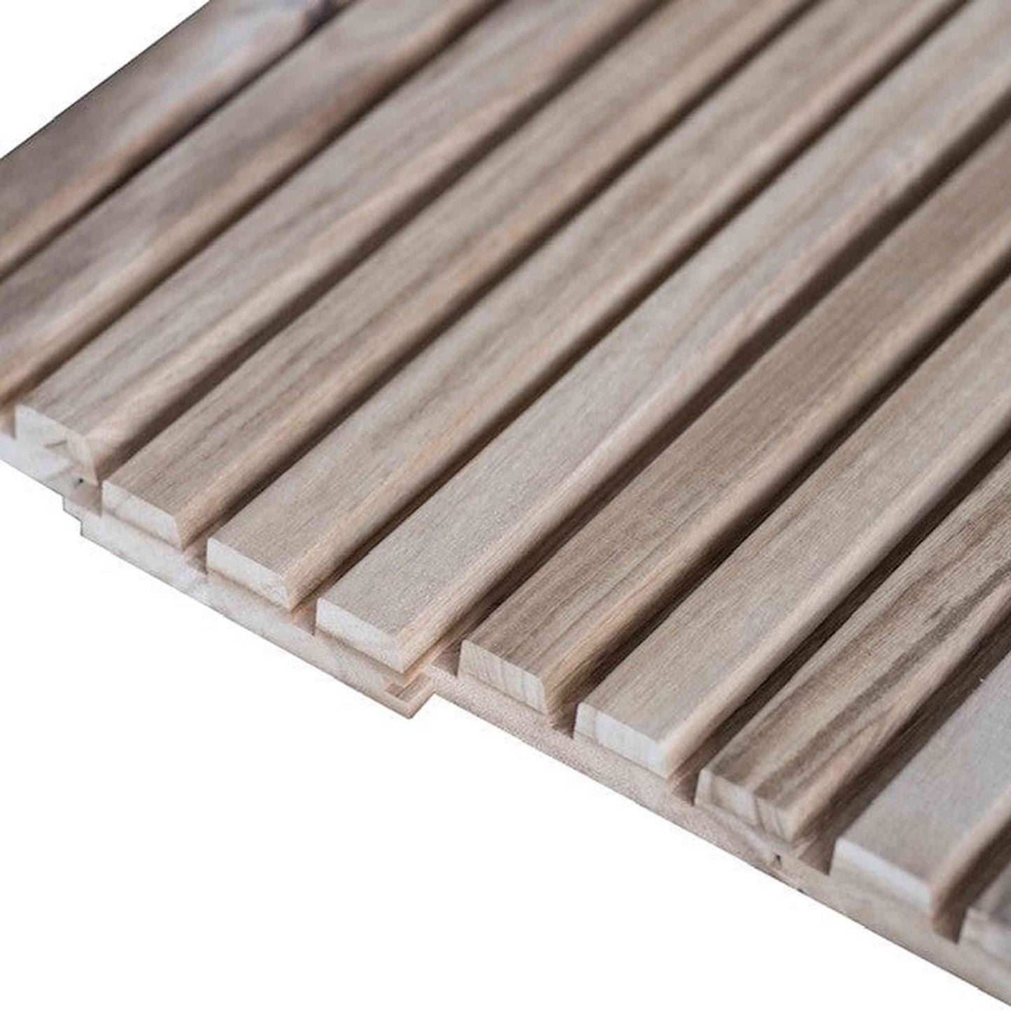 WOODFLEX Outdoor & Indoor Solid Hard Wood Slat Wall Ceiling Pool Fence Cladding - Paulownia - 3000mm x 545mm