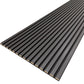 WOODFLEX Flexible Acoustic Wood Slat Wall Panel - Black Coated - 3000mm x 600mm