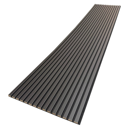 WOODFLEX Flexible Acoustic Wood Slat Wall Panel - Black Coated - 3000mm x 600mm