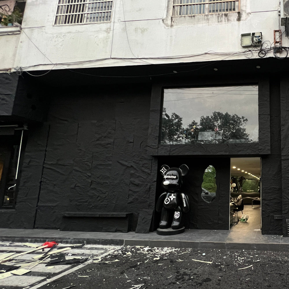 WOODFLEX FLEXIBLE PU STONE PANEL - STONE SKIN Black - 2400 x 600mm