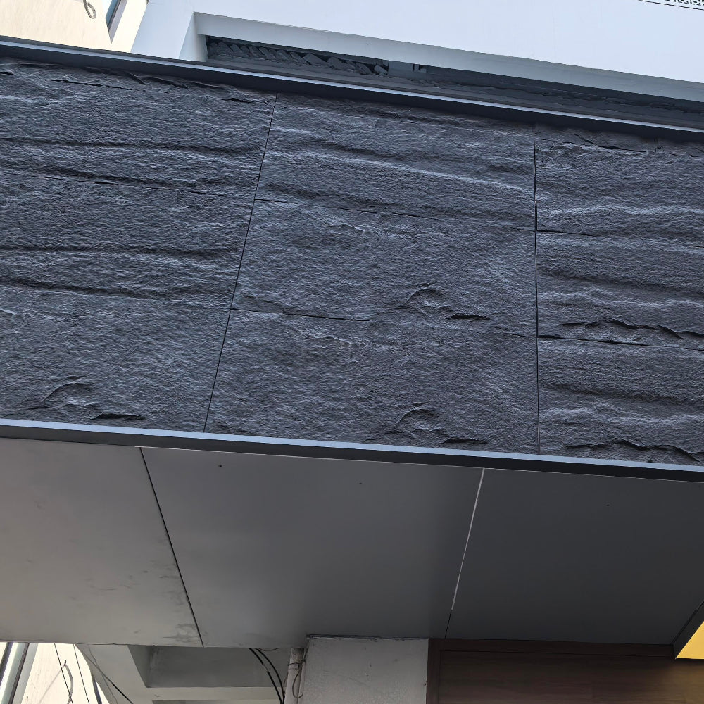 WOODFLEX FLEXIBLE PU STONE PANEL - STONE SKIN Black - 2400 x 600mm