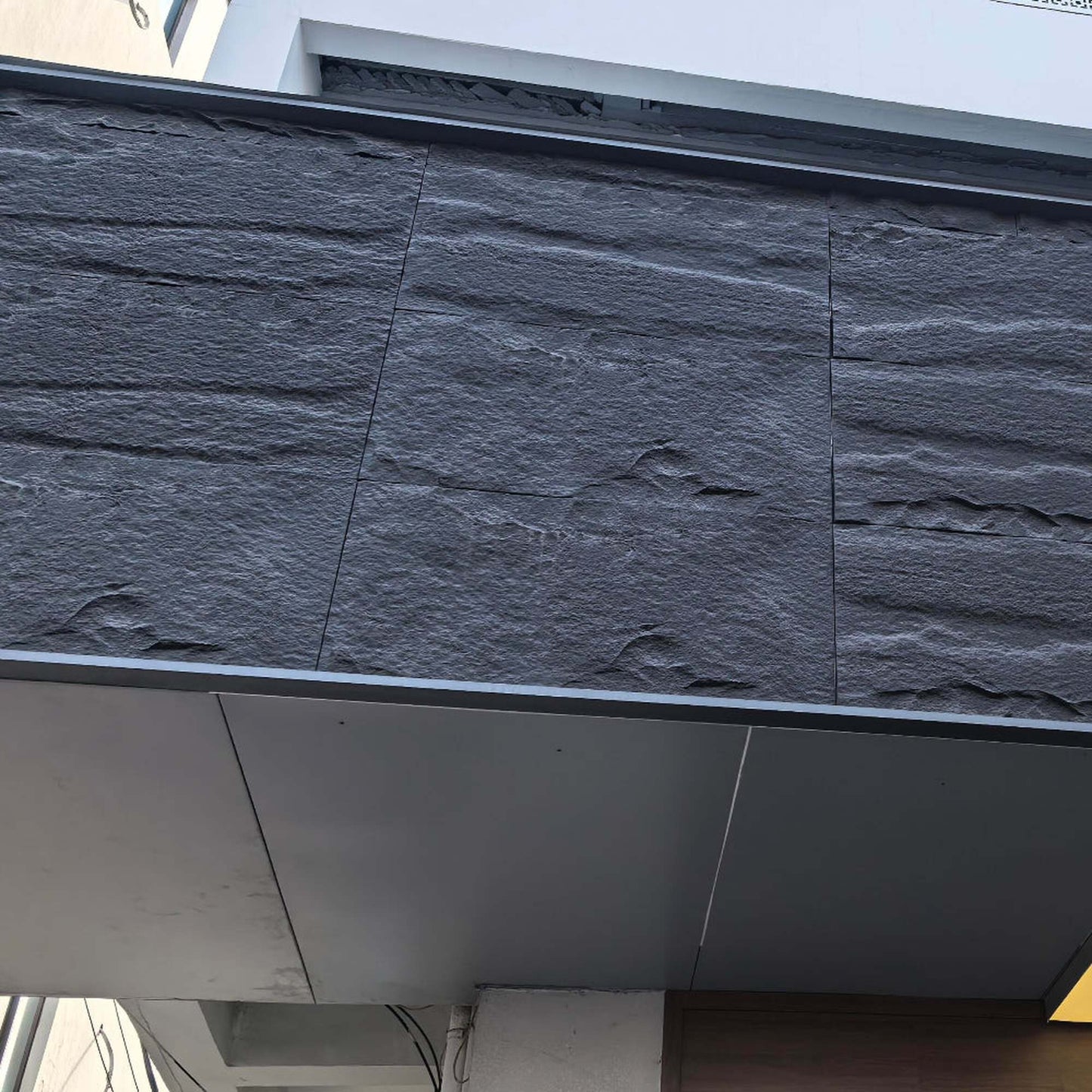 WOODFLEX PU STONE PANEL - STONE SKIN Black - 1200 x 600mm