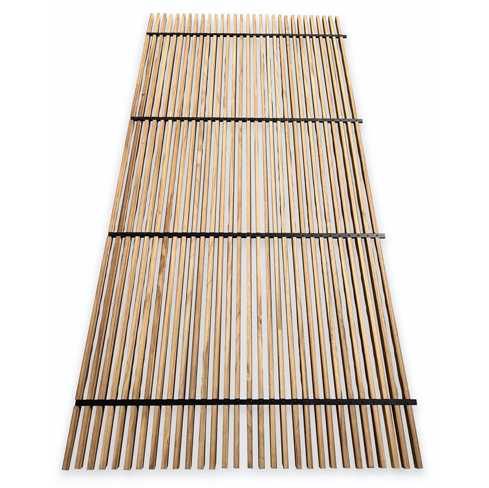 WOODFLEX Outdoor Hard Wood Slat Wall Fence Batten Screen Cladding - 2400mm x 600mm