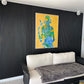 WOODFLEX Flexible Wooden Slat Wall Panel - Black - 2700mm x 600mm - Half Round 27mm