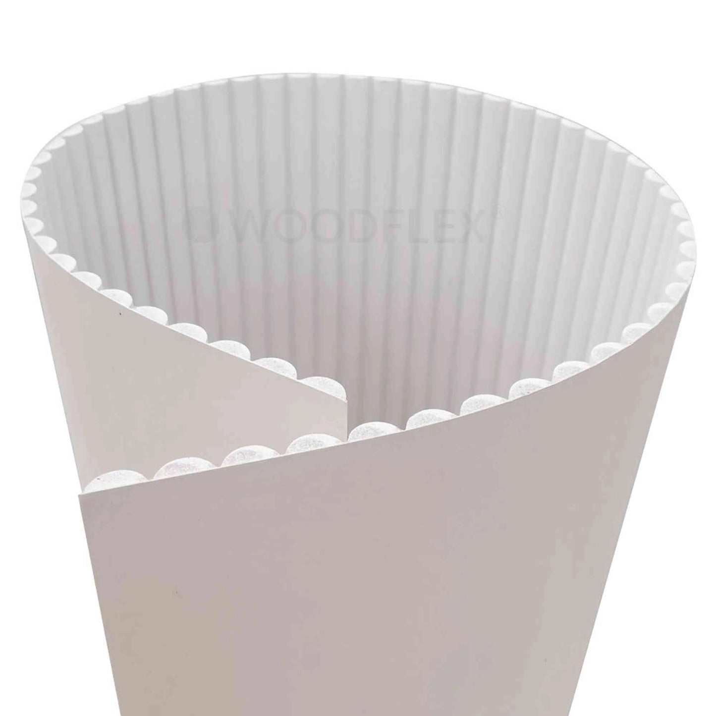 WOODFLEX WHITE PRIMED FLEXIBLE - HALF ROUND 27 - 2700mm X 600mm