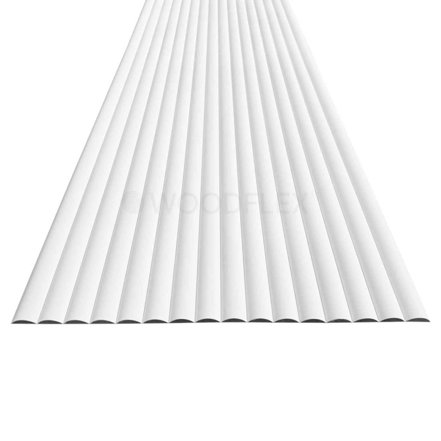 WOODFLEX WHITE PRIMED FLEXIBLE - HALF ROUND 37 - 2700mm x 600mm