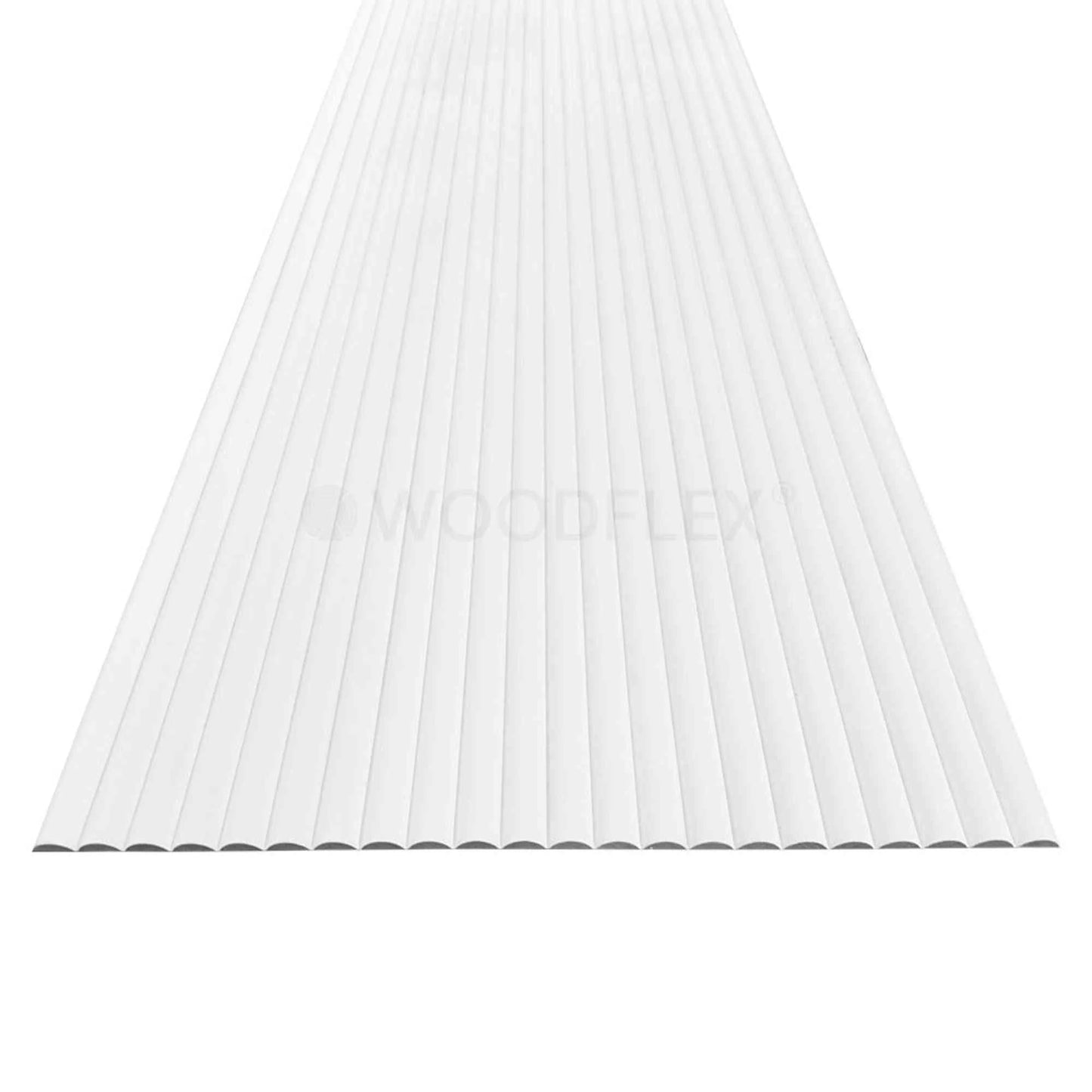 WOODFLEX WHITE PRIMED FLEXIBLE UNDER BENCH - HALF ROUND 27 - 900mm X 600mm