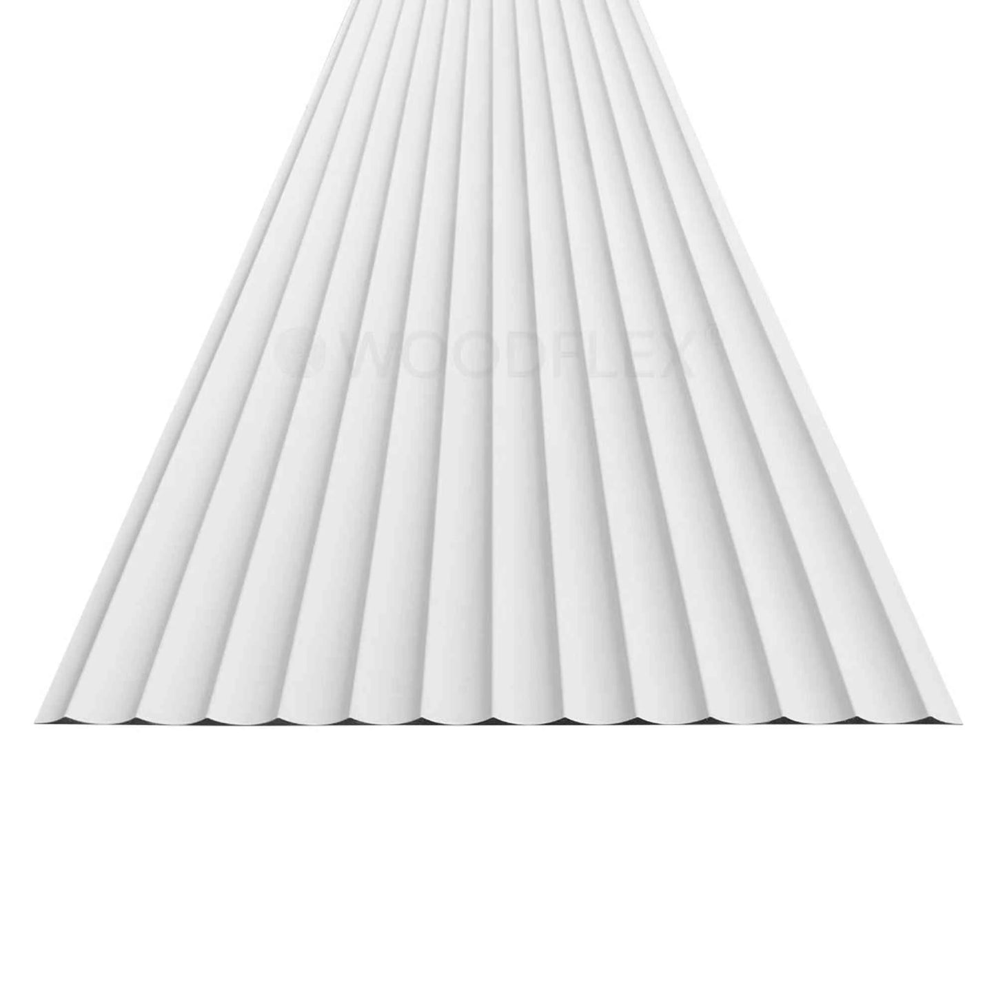 WOODFLEX WHITE PRIMED FLEXIBLE - WAVE 46 - 2700mm x 600mm