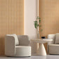 WOODFLEX® FLOW Flexible Wooden Wall Panel - Oak Veneer - 2700mm x 600mm - Half Round 37.5mm