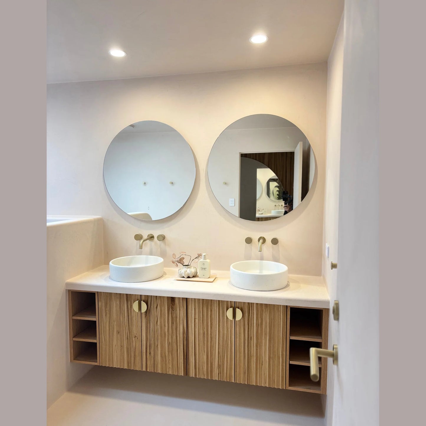 WOODFLEX Flexible Solid Paulownia Wood Slat Wall Panel - 2700mm x 600mm - Wave