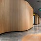 WOODFLEX Flexible Acoustic Battened Wood Slat Panel - 3 Sided Full Wrap Oak Veneer - 2700mm x 600mm