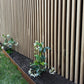 WOODFLEX Outdoor Hard Wood Slat Wall Fence Batten Screen Cladding - 2400mm x 600mm