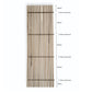 WOODFLEX Outdoor Hard Wood Slat Wall Fence Batten Screen Cladding - 2400mm x 600mm