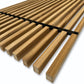 WOODFLEX Outdoor Hard Wood Slat Wall Fence Batten Screen Cladding - 2400mm x 600mm