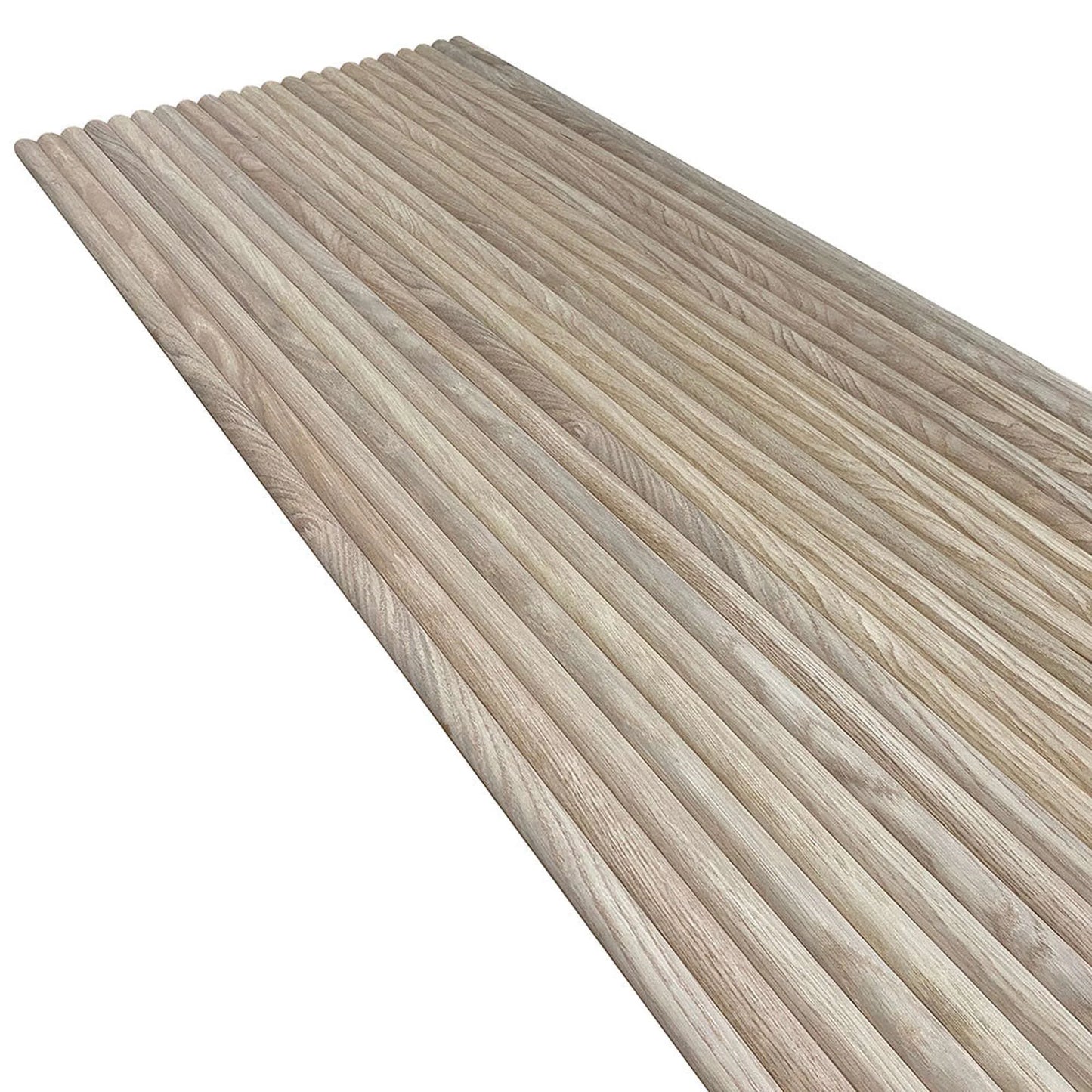 WOODFLEX Flexible Wooden Slat Wall Panel - Oak Veneer - 3000mm x 600mm - Half Round