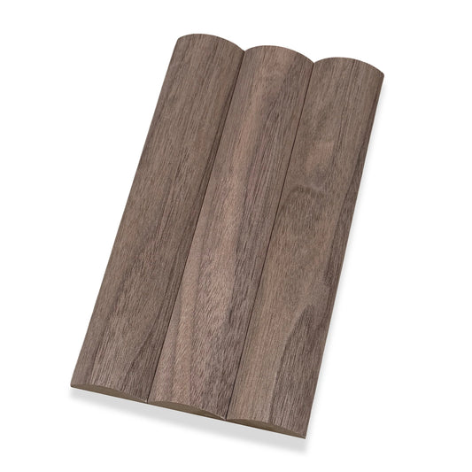 WOODFLEX FLEXIBLE HALF ROUND 37mm WALNUT - SAMPLE