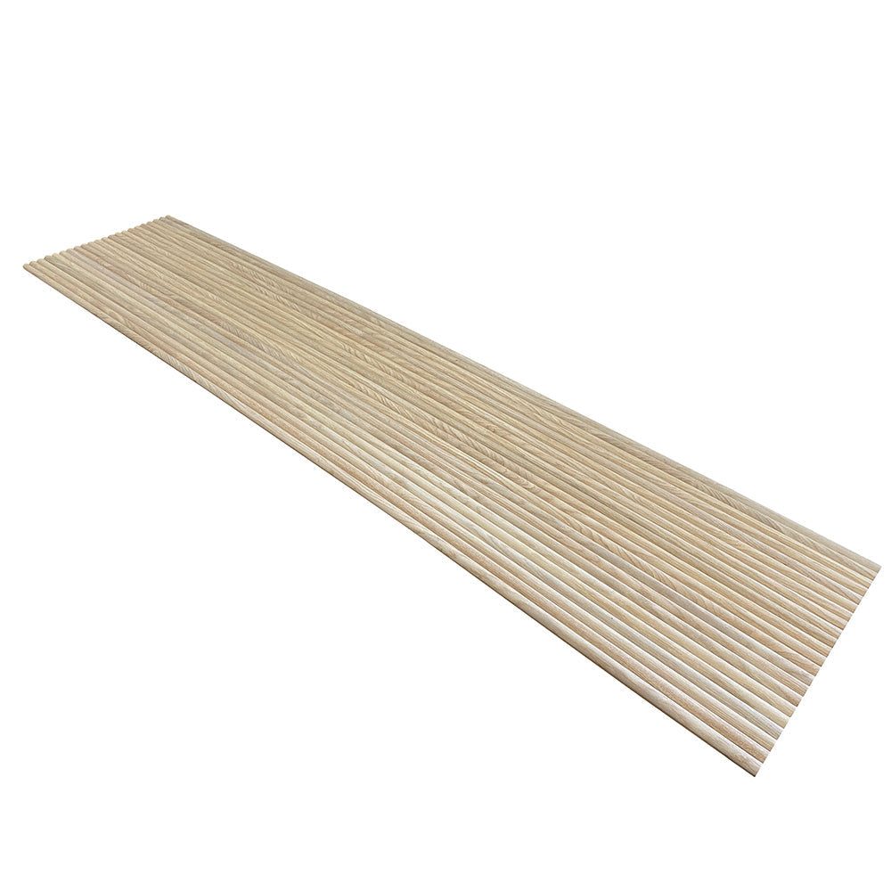 WOODFLEX Flexible Wooden Slat Wall Panel - Oak Veneer - 2700mm x 600mm - Half Round