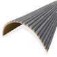 WOODFLEX Flexible Wooden Slat Wall Panel - Black - 2700mm x 600mm - Half Round 27mm