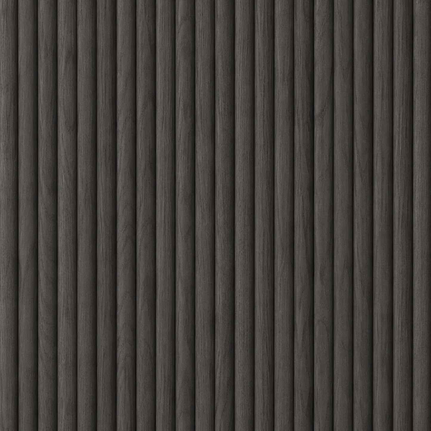 WOODFLEX Flexible Wooden Slat Wall Panel - Black - 2700mm x 600mm - Half Round 27mm