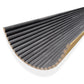 WOODFLEX Flexible Wooden Slat Wall Panel - Black - 2700mm x 600mm - Half Round 27mm