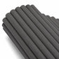 WOODFLEX Flexible Wooden Slat Wall Panel - Black Oak - 2700mm x 600mm - Half Round 37mm