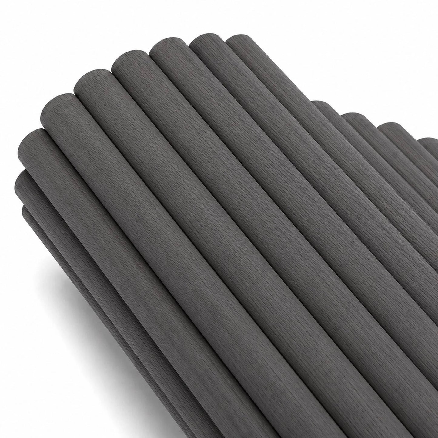 WOODFLEX Flexible Wooden Slat Wall Panel - Black Oak - 2700mm x 600mm - Half Round 37mm