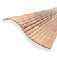 WOODFLEX Flexible Wooden Slat Wall Panel - Walnut Veneer - 2700mm x 600mm - Half Round 37mm