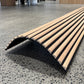 WOODFLEX Flexible Acoustic Slat Wall Panel - Half Round Oak Veneer - 2700mm x 600mm