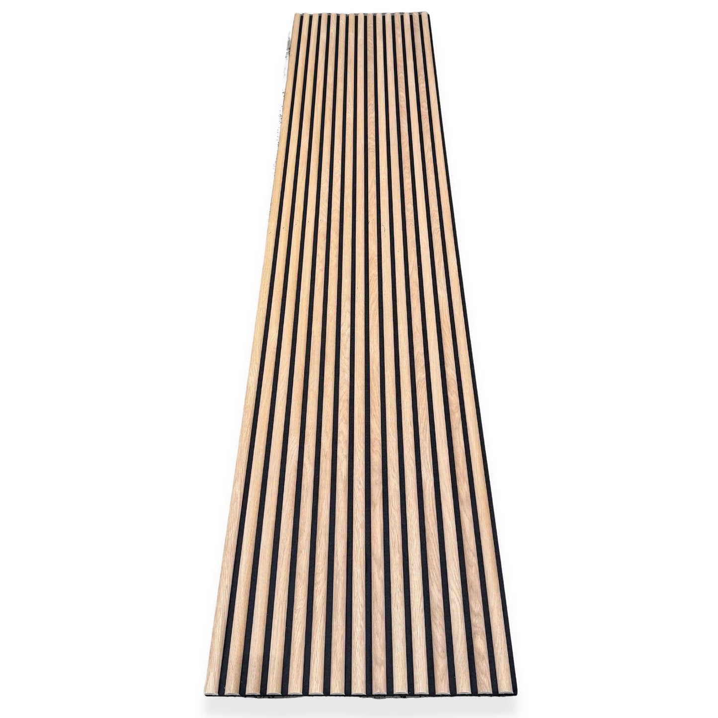 WOODFLEX Flexible Acoustic Slat Wall Panel - Half Round Oak Veneer - 2700mm x 600mm