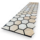 Hexagon WOODFLEX Acoustic Wood Wall Panels - 2700mm x 600mm - Oak Veneer