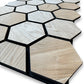 Hexagon WOODFLEX Acoustic Wood Wall Panels - 2700mm x 600mm - Oak Veneer