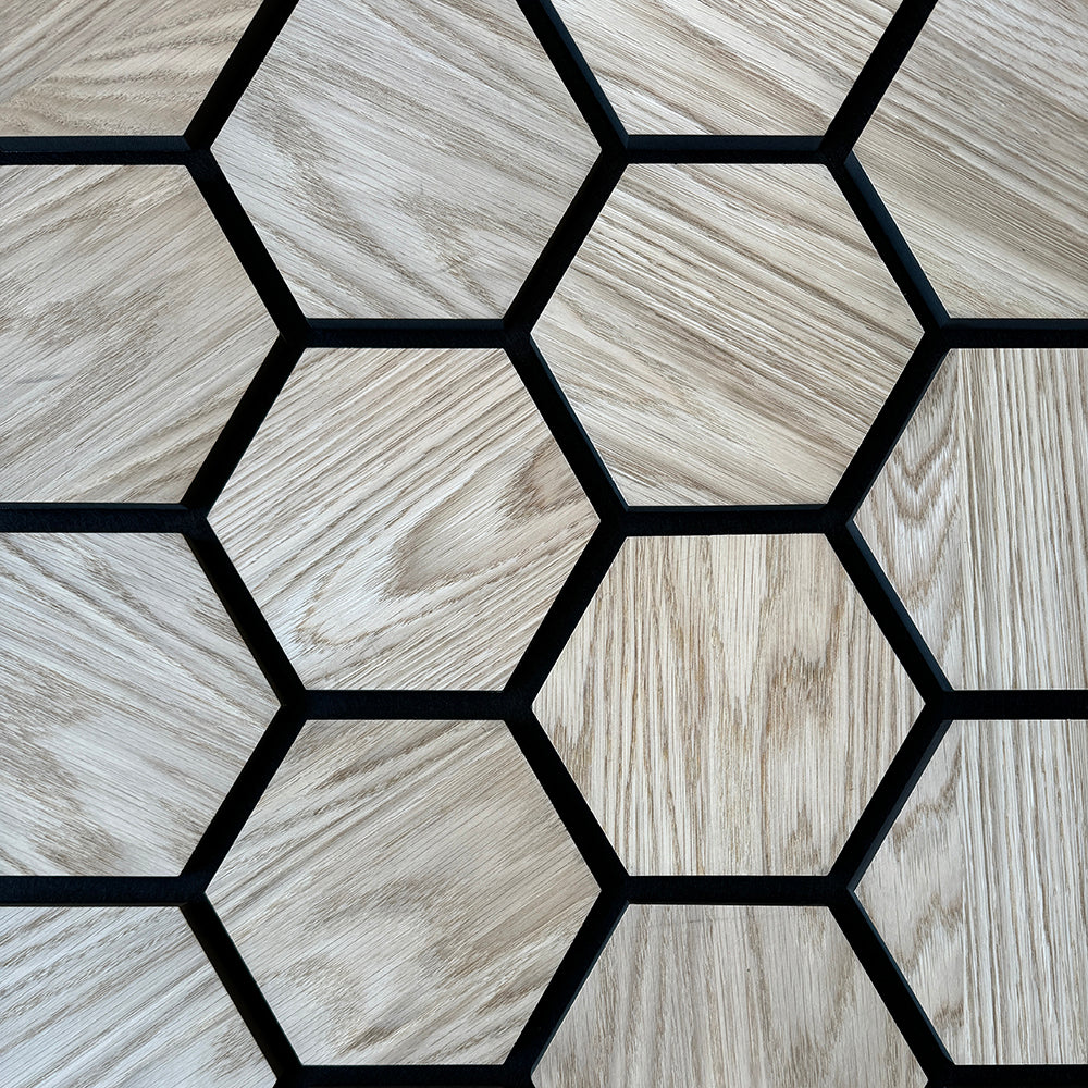 Hexagon WOODFLEX Acoustic Wood Wall Panels - SAMPLE