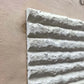 WOODFLEX  Flexible SOFT STONE PANEL - ROUNDED LINE White - 2700 x 600mm
