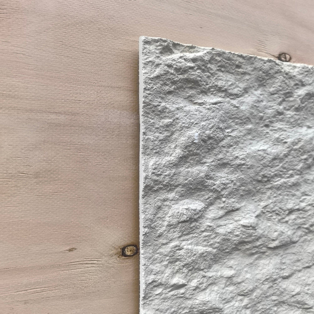 WOODFLEX FLEXIBLE PU STONE PANEL- STARY STONE White - 1200 x 600mm