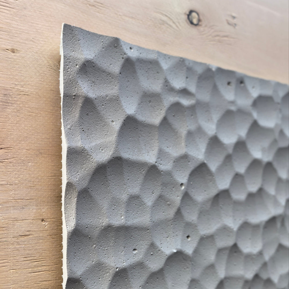 WOODFLEX FLEXIBLE PU STONE PANEL - HIVE STONE White - 1200 x 600mm